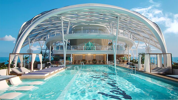 Die Highlights der Außendecks der Mein Schiff Flow