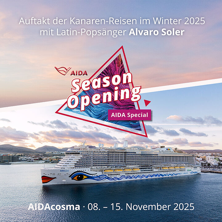 AIDA Cruises eröffnet die Wintersaison mit Stargästen