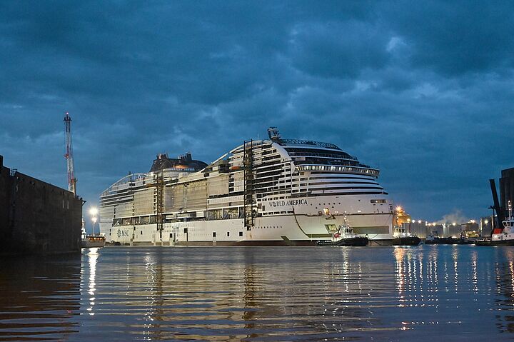 MSC Cruises und Chantiers de l‘Atlantique feiern zwei wichtige Meilensteine beim Bau der World-Class-Schiffe