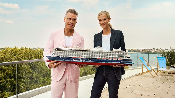 He’s the one – internationaler Singer-Songwriter Robbie Williams wird Wohlfühl-Botschafter der Mein Schiff Relax