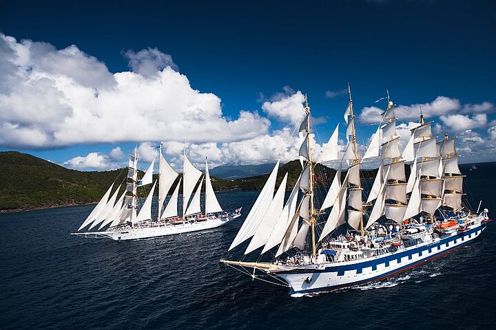 Segel-Kreuzfahrt: »Star Flyer« auf Promi-Regatta in der Karibik