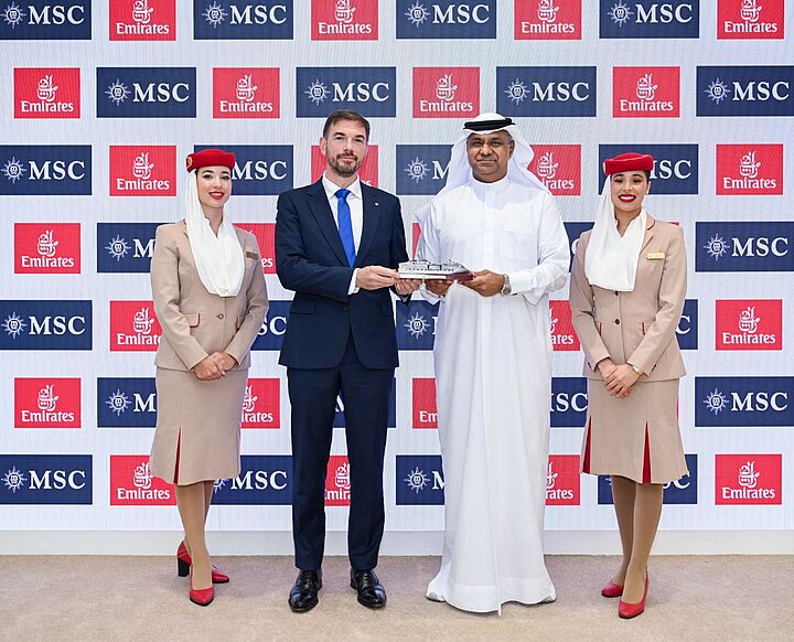 MSC Cruises und Emirates erweitern strategische Partnerschaft
