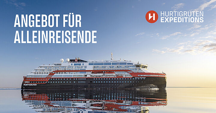 Hurtigruten Expeditions mit neuem Angebot für Alleinreisende