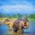 Elefanten im Chitwan Nationalpark